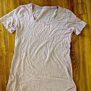 Lululemon light lavender crew neck tee shirt